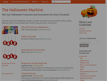 Tablet Screenshot of halloweenmachine.net